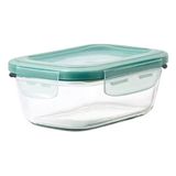 Pote De Vidro Retangular Marmita Hermética 640ml Cozinha