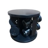 Porta Temperos Tampa E Suporte Giratório 6 Potes De Vidro