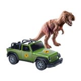 Carrinho Safari Com Tiranossauro Rex Brinquedo Infantil