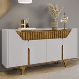 Buffet Aparador Sala De Estar 180cm Zayn Off/naturalle B02 - Mpozenato