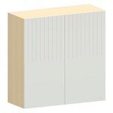 Armário De Cozinha 80cm 2 Portas Pierre Carvalho/cinza L01 - Mpozenato