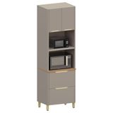 Paneleiro De Cozinha Torre Quente 70cm Marina Cinammon L01 - Mpozenato