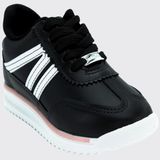Tênis Sport Infantil Meninas Casual Conforto Molekinha 2583.203.9569 - Preto/branco - 26