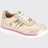 Tênis Sport Infantil Meninas Casual Conforto Molekinha 2583.203.29662 - Creme/dourado - 36