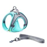 Coleira Peitoral Para Pet Premium Tam. Pp Verde Água