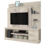 Estante Home Tv 55 Pol 1p 181 Cm Alan Calacata Off White Madetec