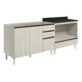 Balcao Pia E Balcao Forno Mdf Kali Bianco Toq Bianco Toq Nicioli