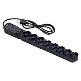 Filtro De Linha Ts Shara Protetor 8 Tomadas - 556 Preto Bivolt