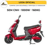 Scooter Eletrica Bicicleta Wehawk Modelo Super 1000w Bat 60v 20ah 2 Lugares Red