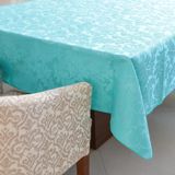 Toalha De Mesa Luxo Quadrada Jacquard 1.40m X 1.40m Tiffany