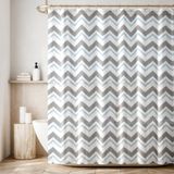 1 Cortina Box Banheiro Antimofo Ganchos 180x180 Pev Es M06
