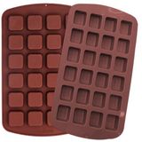 Forma 24 Cavidade Quadrada Mini Brownie Em Silicone