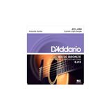 Kit 3 Und. Enc. Para Violão D&#39;addario Ej13 Aço 011 Bronze