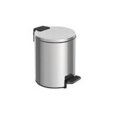 Lixeira Tramontina Loop Com Pedal 3l Redonda Inox Polido