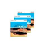 Kit 3 Und. Encordoamento Para Violão D&#39;addario Ez910