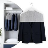 10 Capa Ombreira Roupa Tnt Branco Protetor Pó Mofo