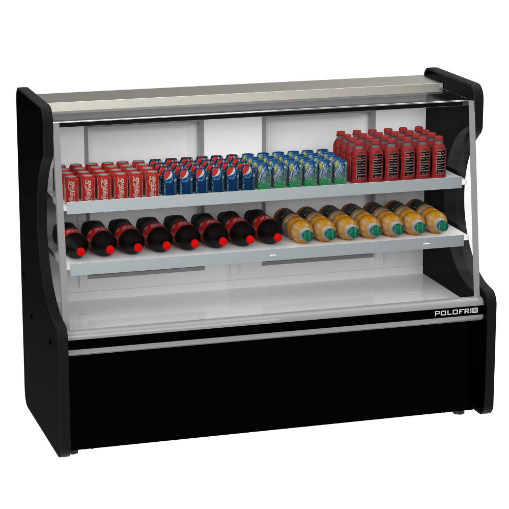 Balcão Refrigerado Classic Vidro Reto 125cm Mod.3017 Polofrio - 415l 0° A +7°c 220v Polofrio