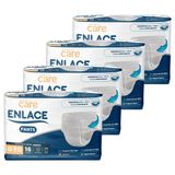 Fralda Descartável Adulto Enlace Pants Protect &amp; Care Tamanho P/m/g/xg