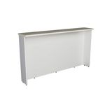 Bancada Ilha Cozinha Ph 3069 Évora 200cm Branco/cinza Argila - Herval