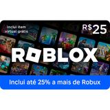Gift Card Digital Roblox R$25