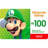 Gift Card Digital Nintendo R$100