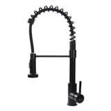 Torneira Cozinha Gourmet Monocomando Premium Black Preto