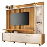 Estante Painel Para Tv 60 Pol. Natan H01 Off White-cinamomo - Mpozenato