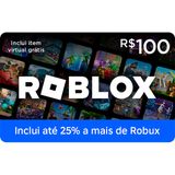 Gift Card Digital Roblox R$100