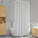 20 Cortina Box Banheiro Branca Lisa Antimofo Pvc