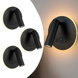 3 Arandela Spot Led Foco Móvel Usb E Usb-c Cabeceira Bet82