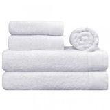 Jogo De Toalhas Lmpeter Eleganz Branco (02 Banho + 02 Rosto + 01 Piso)