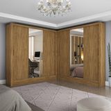 Closet Casal Duplo Dubai 6 Portas Plus 6 Gavetas Cinamomo