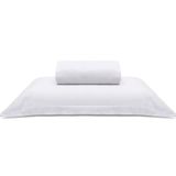Jogo De Cama Buettner Solteiro Malha Liso 2 Peças Image Branco