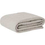 Cobre Leito Tecebem Solteiro Malha 100% Algodão Lisa Em Matelasse 170 X 240cm Trigo