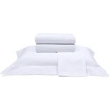 Jogo De Cama Buettner Casal Percal 1000 Fios Dobra Feita 4 Peças Branco