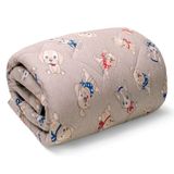 Edredom Buettner Casal Malha 100% Algodão Basic Estampado Dogs 180mx220m Cinza
