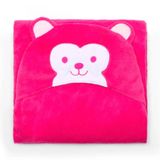 Manta Com Capuz Buettner Microfibra Infantil Sheep 90cmx90cm Rosa Escuro