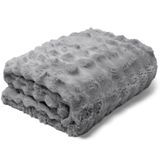 Manta Buettner Queen Microfibra 100% Poliéster Flannel Aspen 2,40mx2,60m Cinza