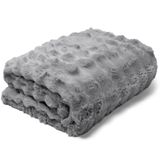 Manta Buettner Casal Microfibra 100% Poliéster Flannel Aspen 2,20mx2,40m Cinza