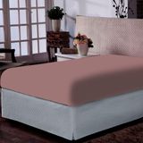 Lençol Portallar King Com Elástico Malha 100% Algodão Premiun Classic Rose Brid