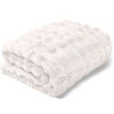 Manta Buettner Queen Microfibra 100% Poliéster Flannel Aspen 2,40mx2,60m Branco