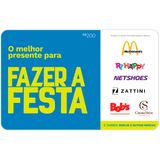 Gift Card Digital Fazer A Festa R$200