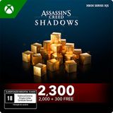 Gift Card Digital Xbox Assassins Creed Shadows 2300 Helix Pack R$99,95