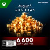 Gift Card Digital Xbox Assassins Creed Shadows 6600 Helix Pack R$249,95