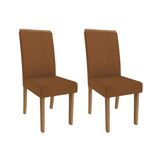 Kit 2 Cadeiras Sala Jantar Íris 2cad142 Madeirado 2 Un Canela/boucle Terracota - Kappesberg