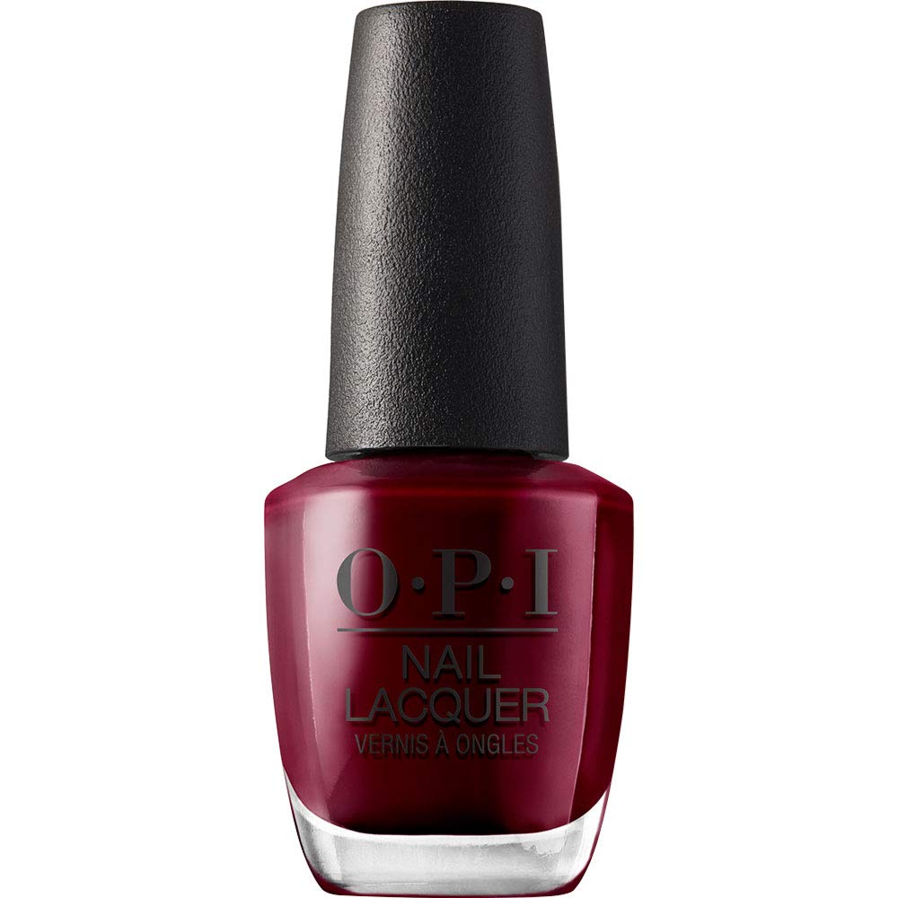 Verniz De Unhas Opi Nail Lacquer Malaga Wine Dark Red Vegan