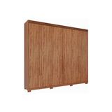Guarda Roupa 6 Portas E 5 Gavetas C/ 1 Espelho Interno E Pés Aurora Cinamomo - Panan