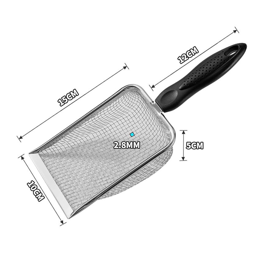 Pá Higiênica Aço Inox Para Gatos Napi - imagem 3
