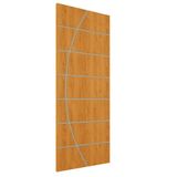 Kit 3 Portas De Madeira Frisada U.v 210cm X 70cm - R20c Cerejeira