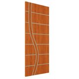 Kit 3 Portas De Madeira Frisada U.v 210cm X 90cm - R70ss Mogno